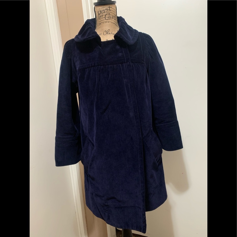 marc jacobs  coat jacket long tunic navy blue M